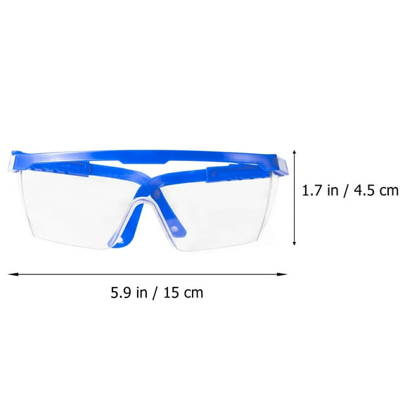Raindrops Gardening Goggles Eye Protection Glasses Blue PC Spray Protection 1Pcs 15X5cm