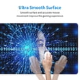thumbnail image 5 of Large Mouse Pad, Binary Code Cyborg Robot Non-Slip Waterproof Rubber Keyboard Office Desk Pads Mousepad, 29.5 x 15.8 inches 3mm Thick, 5 of 7