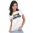 thumbnail image 4 of Love Unites Gay Pride Rainbow Heart Women's Graphic T Shirt Tees Brisco Brands S, 4 of 5