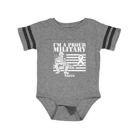 

Inktastic Proud Military Niece Red Friday Gift Baby Girl Bodysuit