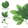 thumbnail image 4 of Uxcell 4.72x4.72" Hoja de Peonía Artificial de Seda, 40 Pcs Hojas Falsas Verdes Duales para Manualidades de Boda DIY, 4 of 6
