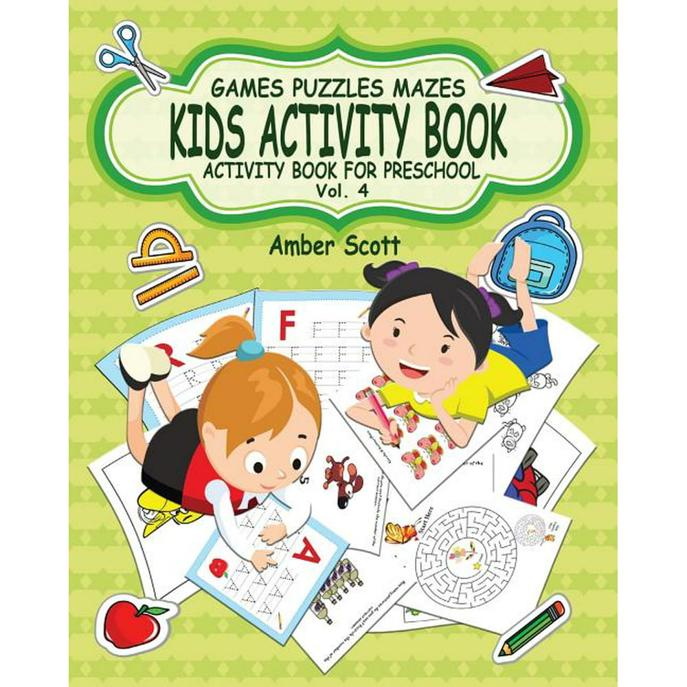 Kids Activity Book Activity Book For Preschool Vol 4 Paperback