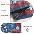 thumbnail image 6 of 4th of July Floral Area Rugs 6'x9', Washable Small Throw Rugs for Kitchen Dining room, Blue Red Poppy Patriotic Rustic Indoor Outdoor Rug Non-Slip Low Pile Carpet Runner Reversible Floor Mats, 6 of 8