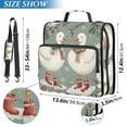 thumbnail image 2 of FORMRS Zipper Binder with Shoulder Strap 1.5-inch Ring 500 Sheet Capacity File Bag, Winter Goose Scarves, 2 of 5