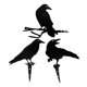 thumbnail image 1 of 3Pcs Garden Crow Sculpture Metal Art Sculpture Crow Shaped Decoration Garden Yard Patio Crow Decor, 1 of 4