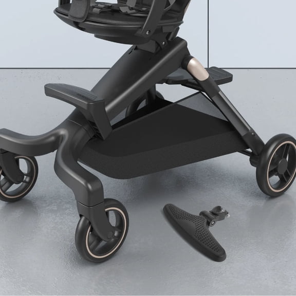 SEWCHICS 1Pcs Stroller Footrest for Infant Stroller Outings 9.1x5.9x1.2in Black Pe