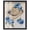 Black Frame, variant on Brimming Blues I Shadowbox Print Western Floral Art by Art Remedy, White Frame, 30 x 36