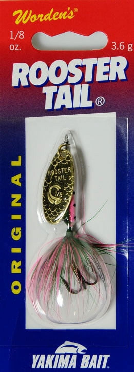(2 pack) Yakima Bait Original Rooster Tail, Inline Spinnerbait Fishing Lure, 1/8 oz