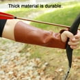 thumbnail image 2 of Brown PU Leather Archery Arm Guard – Left Hand, Size L, Unbranded 2 of 3
