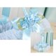 thumbnail image 5 of Cesta de flores de encaje para niña, cesta de flores decorativa para ceremonia de boda de estilo occidental, decoración de fiesta, azul claro, azul claro, 5 of 5
