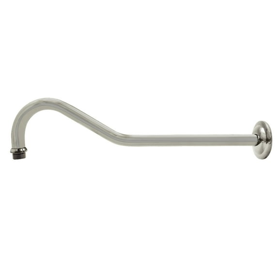 Kingston Brass K117C6 Restoration 17-Inch Rain Drop Shower Arm with Round Flange in Polished Nickel