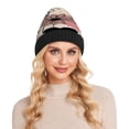 thumbnail image 7 of BZSMCE Winter Beanie Hats Warm Cozy Cap Sweetheart Blooms Pattern, 7 of 7