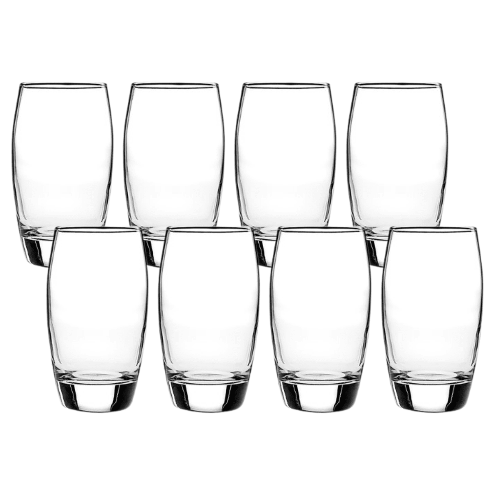 Mainstays Durable Glassware Set of 8 Ellendale Drinking Glasses