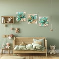 thumbnail image 3 of ZHONGYUTONG 3 Piece Flower Canvas Wall Art Butterfly and Lotus Pictures Wall Decor Floral Painting for Living Room Decor Framed (24.00" x 24.00" x 3PCS), 3 of 5