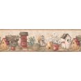 thumbnail image 2 of Fleurs de Camomille Blanche Nichoirs Rustique Papier Peint Frontière Retro Design, Rouleau 15' x 7'', 2 of 3