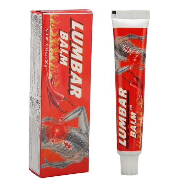 Pomada para el dolor Lumbar de 20g, crema portátil pequeña para el cuidado Lumbar para el dolor articular, dolor muscular, lesiones por hematomas