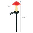thumbnail image 3 of Harpi Waterproof LED Solar Powered Mushroom Toadstool Light, Red, 3 of 7