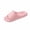 Pink, variant on Womens EVA Slide Sandals Drainage Holes Textured Footbed Comfort Non Slip Shower Slippers for Bathroom