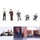 thumbnail image 5 of 5 piezas pintadas a mano 1:64 reparador figura Dioramas personas modelo miniatura escenas escena Micro paisaje diseño tren ferrocarril adornos Gris Salvador Figura reparador, 5 of 7