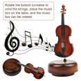 thumbnail image 4 of Caja de música para violín YEJLMXG réplica clásica de instrumento artesanal 21,5 x 9,5 cm, 4 of 5