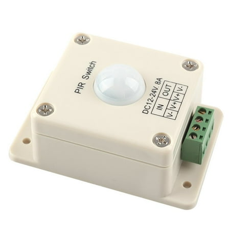 

DC 12V~24V 8A Automatic LED PIR Motion Sensor Switch Light Lighting