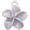 Purple, variant on Delight Jewelry Silver-tone White Plumeria Flower - Large Goldtone Crystal Initial - A - Charm Necklace, 17.5" 2"