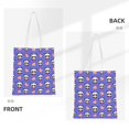 thumbnail image 3 of DouZhe Reusable Grocery Bags, Cute Hearts Love Panda Lightweight Polyester Canvas Cloth Tote Bag for Travle Gym Shopping School, 15" x 16", 3 of 7