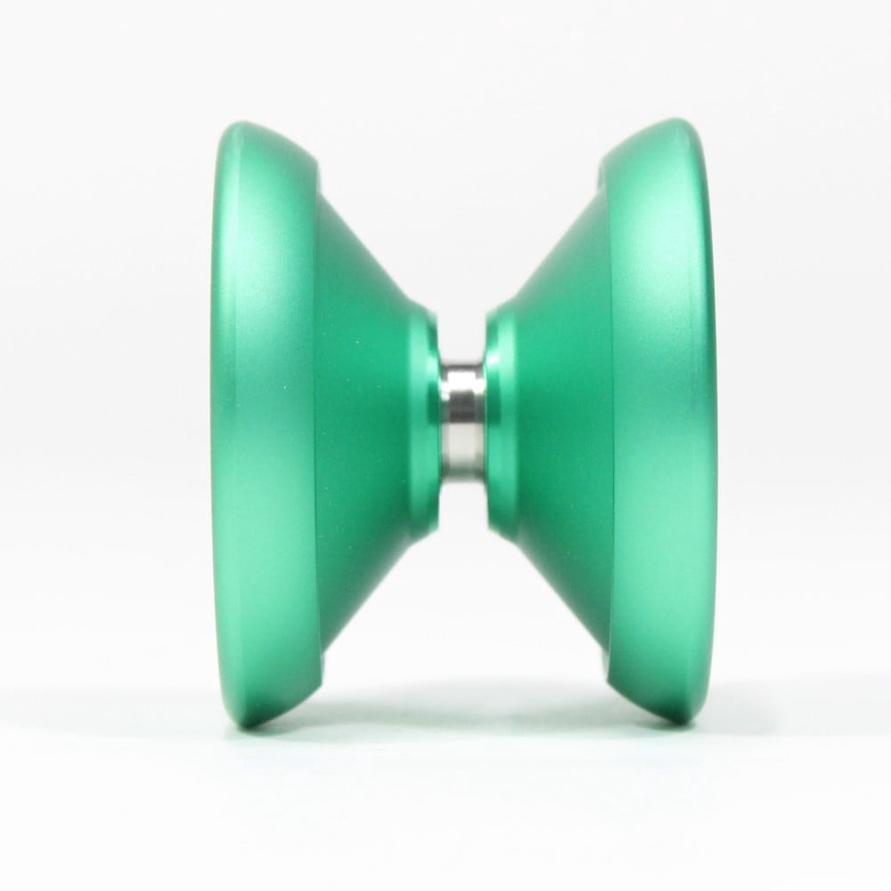 YoYoFactory Superstar 2024 Yo-Yo - Polycarbonate Fingerspin YoYo (Green/Yellow)