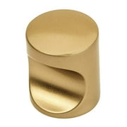 25 Pack - Cosmas 3312GC Gold Champagne Contemporary Cabinet Hardware Finger Pull - 3/4" Diameter