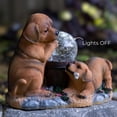 thumbnail image 4 of Accent Collection Solar Garden Dog Statue, Housewarming Gift For Dog Lovers, 9" Outdoor Decor, 4 of 7