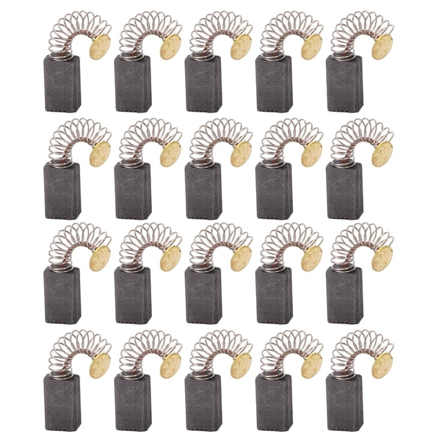 Ensemble de 20 Pcs de Brosses en Carbone pour Perceuse Électrique, Remplacement, Haute Résistance, Meuleuse d'Angle en Cuivre, Brosses en Carbone
