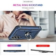 thumbnail image 6 of for Galaxy-A35-5G-Case with Stand, Samsung A35 5G Case with Tempered Glass Screen Protector and Camera Lens Protector, Heavy Duty Rugged Protective Case Cover Galaxy A35 5G, Blue, 6 of 14