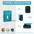 thumbnail image 4 of 6Pcs Battery Holder for 18V Battery Wall Mount Batteries Storage Organizer Battery Mount for BL1830 BL1840 BL1850 BL1860 for Work Van Shelf Toolbox (12Screws No Battery), 4 of 11