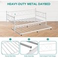 thumbnail image 7 of Kojooin Versatile Metal Daybed with Trundle and Headboard – Easy Assembly for Any Room, 7 of 7