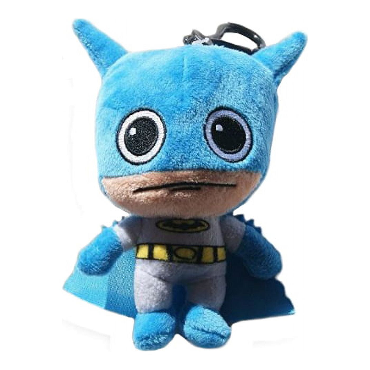 DC Comics "Super Soft" Batman Plush Coin Clip Key Chain Toy Bag