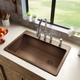 thumbnail image 2 of Elkay Quartz Classic 33" x 22" x 9-1/2", Single Bowl Drop-in Sink, Mocha, 2 of 3