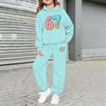thumbnail image 6 of Boys Sweatsuit Cartoon Six Seven Print Hoodies Jogger Pants Casual Warm Hop Pullover Playful Girls 2 Piece Outfits 12-13 Y, 6 of 7
