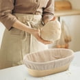 thumbnail image 4 of Fermented Rattan Basket Cloth Cover Pastry Making Liner Tool Tray Basket Baking Accessories Fabric 38.00X9.00X5.00CM, 4 of 6