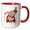 Red/White, variant on 3drose, Silly Superhero Super Pig Cartoon, 15oz Mug