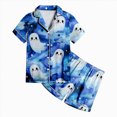 thumbnail image 4 of Futezty Halloween Pajamas Kids Girls Halloween Themed Nightwear Short Sleeve Top and Shorts Cozy Sleepwear Girls Pjs 2T-13T, 4 of 5