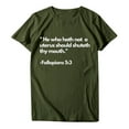 thumbnail image 4 of Patlollav Womens Plus Size Women Shirt Casual Letter Print Pullover Short Sleeve T-Shirt Tops, 4 of 5