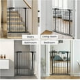 thumbnail image 6 of BalanceFrom Easy Walk-Thru Safety Gate for Doorways and Stairways with Auto-Close/Hold-Open Features, 36-Inch Tall, Fits 29.1-33.8 Inch Openings, Graphite, 6 of 7