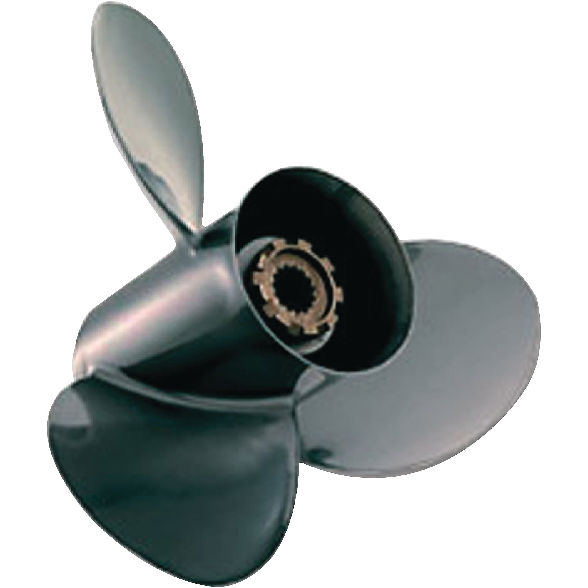 Quicksilver Black Diamond Outboard and Sterndrive Aluminum 3-Blade  Propeller RH with 4-3/4 In. Gearcase