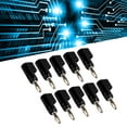 thumbnail image 1 of Stackable 4mm Banana Plug Set Screw Connectors Brass ABS 24A Electronics Industrial Equipment, 1 of 7