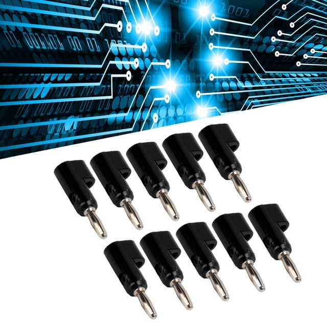Stackable 4mm Banana Plug Set Screw Connectors Brass ABS 24A Electronics Industrial Equipment