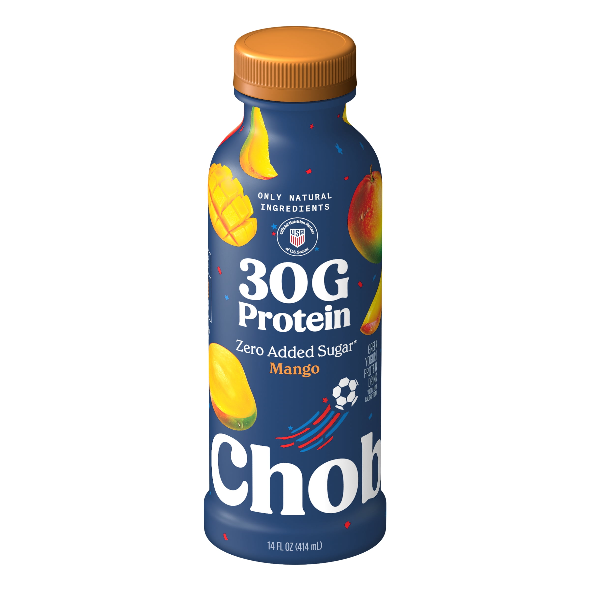 Chobani 30G Protein Low-Fat Greek Yogurt Drink Mango 14 fl oz Bottle