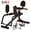 Black&Orange, variant on RICAN Hip Abductor Machine for Women, 2-in-1 Compact Glute & Thigh Trainer, Adjustable Resistance Inner Thigh Toner and Outer Thigh Sculptor, Booty Builder for Home Leg Workout Equipment – Pink/White