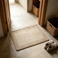 thumbnail image 4 of Zynviq Area Rugs Solid Color 23.6" X 15.7" Throw Rug Linen Washable Rectangular Khaki Small Rug for Sofa, 4 of 6