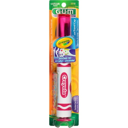 GUM Crayola Soft Power Toothbrush, 1 ct