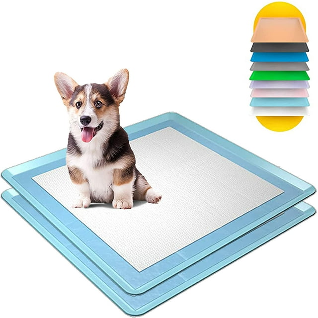 Skywin Dog Pee Pad Holder 2 Pack Sky Blue No Spill Pee Pad Holder for